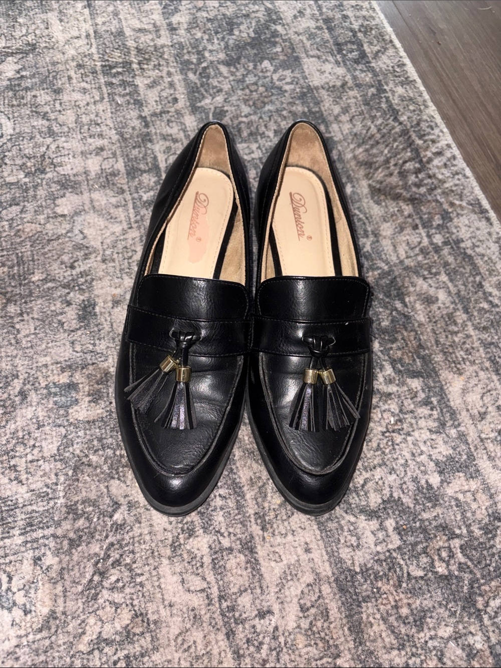 Dunion Black Tassel Loafers